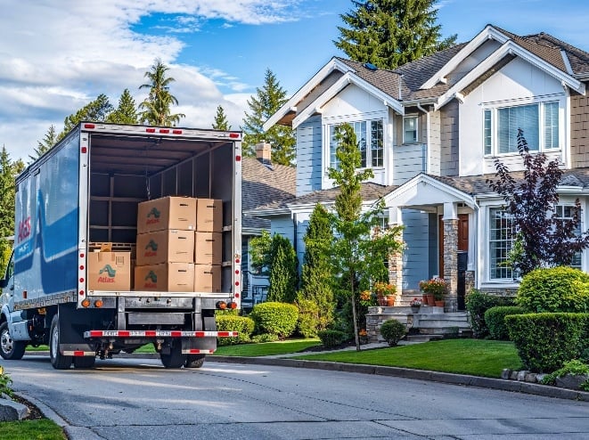 Truck in Neighborhood